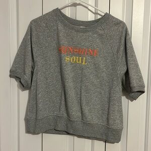 Gray sunshine soul old navy sweater shirt